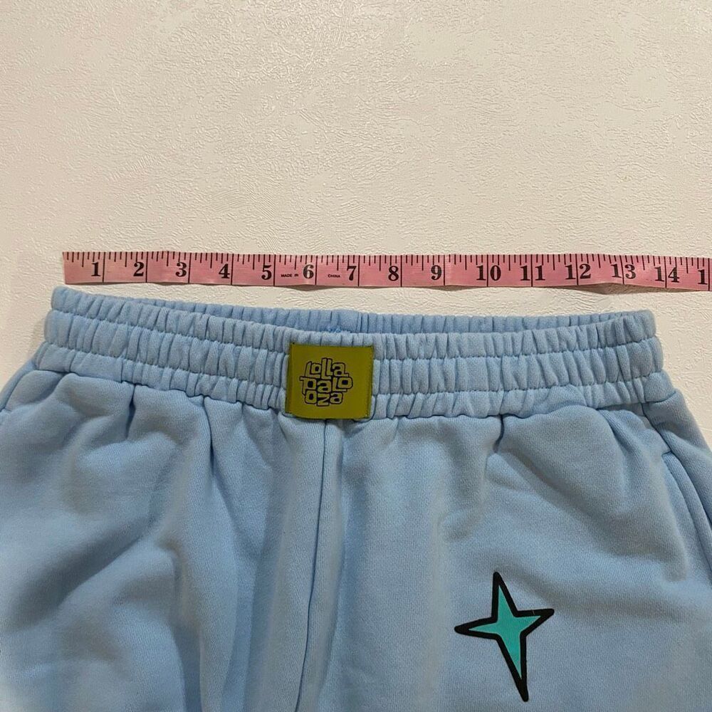 Lollapalooza Blue Graphic Sweatpants Size L Streetwear Y2K Joggers - Picture 6 of 10